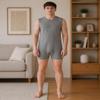 SpecialKids.Company Kids Adaptive Sleeveless Bodysuit, Tube Access, Poppers view 3