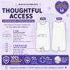 SpecialKids.Company Kids Adaptive Sleeveless Bodysuit, Tube Access, Poppers view 4