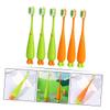 Ipetboom 6pcs Carrot Shaped Boys and Girls Toothbrush Manual Soft Bristle Boy Girl Toothbrush for Toddlers view 4