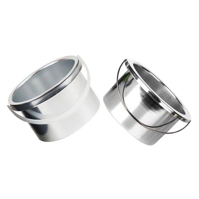 Angoily 2 Pcs Wax Warmer Metal Pan Replacement Inner Pots for Hair Removal Wax Melting Machine, Aluminum Material with Handle Design, Easy Demoulding, Simple Structure, Suitable for Salon