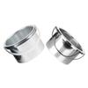 Angoily 2 Pcs Wax Warmer Metal Pan Replacement Inner Pots for Hair Removal Wax Melting Machine, Aluminum Material with Handle Design, Easy Demoulding, Simple Structure, Suitable for Salon view 1