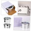 Angoily 2 Pcs Wax Warmer Metal Pan Replacement Inner Pots for Hair Removal Wax Melting Machine, Aluminum Material with Handle Design, Easy Demoulding, Simple Structure, Suitable for Salon view 2