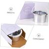Angoily 2 Pcs Wax Warmer Metal Pan Replacement Inner Pots for Hair Removal Wax Melting Machine, Aluminum Material with Handle Design, Easy Demoulding, Simple Structure, Suitable for Salon view 4