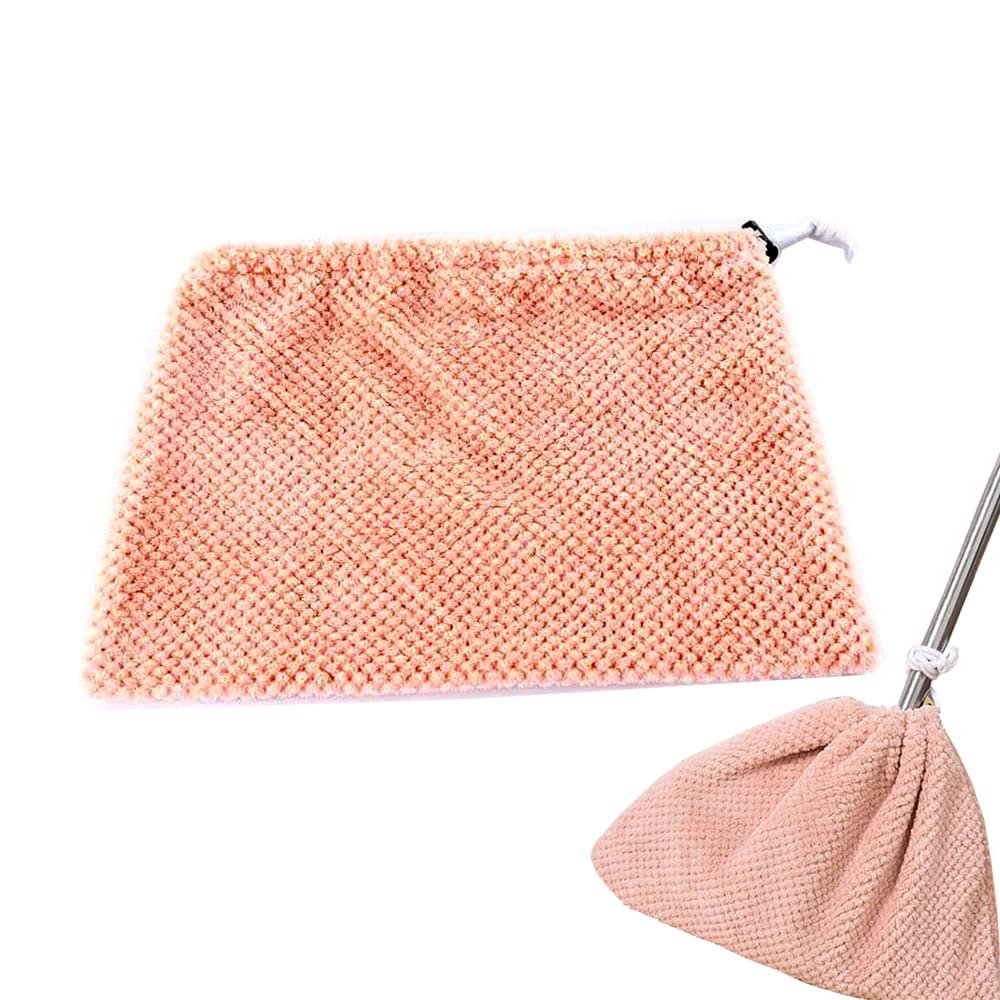 Multi Function Velvet Broom Cover Cloth Floor Mop with Reusable Microfiber Mop Household Cleaning Mop Cloths Replacement Rag (#4)