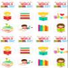 24 Reading World Book Day edible PRE CUT style kids childrens party decorations Wafer Paper Cupcake Fairy Cake Toppers view 2