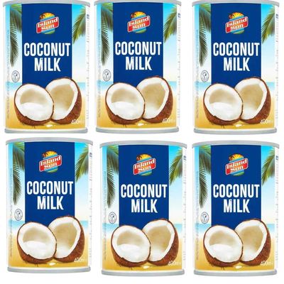 06 x Coconut Milk 400ml - The Rich and Creamy Taste of Coconut Milk (Pack of 6)