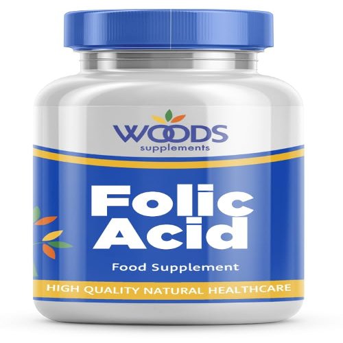 Folic Acid (180 Tablets) from Woods Supplements | Folic Acid Also Called folate or Vitamin B9 | Suitable for Vegetarians & Vegans