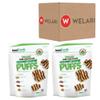 Innofoods 2 x 500g Organic Dark Chocolate Coconut Clusters With Welari Thank You Card Pumpkin Flax Seeds Quinoa Almond Puffs Snack (1000g) (2pack) view 3