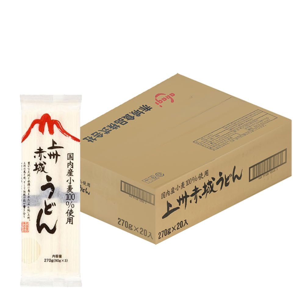 Akagi Joshu Udon - Dried Wheat Noodle Udon 270g (Box of 20)