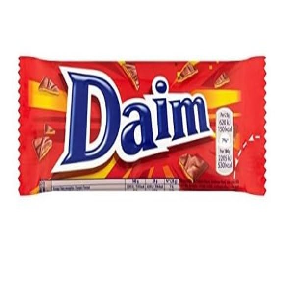Daim Chocolate Bar 28g  24 Swedish Chocolate Bar Tasty And Twisty Treat Gift Hamper, Christmas,Birthday,Easter Gift