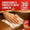 Mr Sheen Leather Wipes with Lanolin  10 Packs of 30 (300 Wipes Total), Cleans and Conditions Leather Surfaces, Suitable for Jackets, Sofas, Car Seats, Resealable Packs for Everyday Maintenance view 2