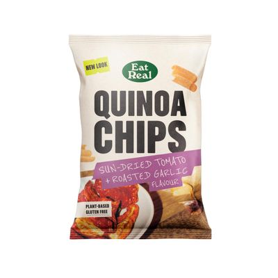 Eat Real Sundried Tomato & Roasted Garlic Quinoa Chips 1 x 90g