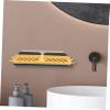 PRETYZOOM Wall Mounted Soap Storage Rack Blue Yellow for Bathroom Shower Soap Containers Dry and Clean view 4