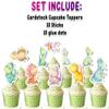 10 Pcs Dino Cupcake Toppers - Adorable Prehistoric Decor for Baby Shower or Birthday Party, Fun Dinosaur Cake Accents view 4