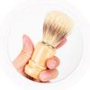 DOITOOL Shaving Brush Set for Men 2pcs Wooden Handle Beard Brush Premium Nylon Bristles Suitable for Home and Hair Salon Use view 4