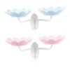 Zerodeko 2pcs Wall Mounted Soap Dish Double-layer Drainage Lotus Shape Soap Holders for Bathroom Kitchen view 1