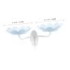 Zerodeko 2pcs Wall Mounted Soap Dish Double-layer Drainage Lotus Shape Soap Holders for Bathroom Kitchen view 2