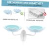 Zerodeko 2pcs Wall Mounted Soap Dish Double-layer Drainage Lotus Shape Soap Holders for Bathroom Kitchen view 4
