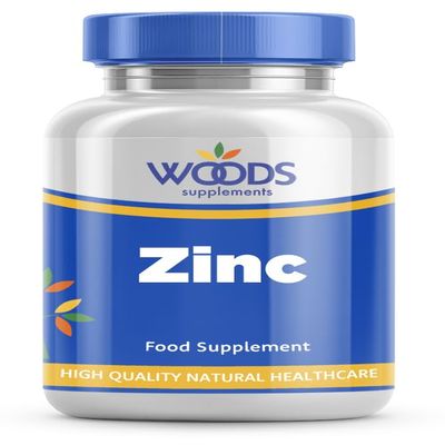 Zinc 15mg (360 Tablets) from Woods Supplements | Contributes to The Normal Function of Your Immune System | Suitable for Vegetarians & Vegans