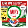 Fairy Platinum+ Complete Dishwasher Tablets 114ct, Dishwasher Tablets Bulk view 1