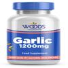 Woods Supplements - Garlic 1200mg 180x Tablets. Cold Processed High Strength Allicin Garlic Supplement for Adults. Supports Heart Health, Immune System & Blood Circulation view 1