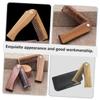Ipetboom Sandalwood Comb Folding Beard Mustache Hair Supply for Mens Household Use Leather Case view 4