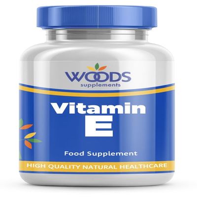 Vitamin E (180 Tablets) from Woods Supplements | Each Tablet Provides: 400 i.u. Vitamin E | Contributes to The Protection of Your Cells from oxidative Stress | Suitable for Vegetarians & Vegans