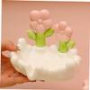 OUNONA Ceramic Soap Dish Non- Base Elegant Flower Design Soap Holder for Bathroom and Shower Functional Storage for Home Decor view 4