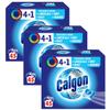 Calgon 4-in-1 Washing Machine Cleaner and Water Softener Tablets, 45 Count, Pack of 3 | Removes Limescale, Residue, Dirt, Rust & Malodours | Deep Clean | L Pack Size view 1