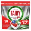 Fairy Platinum Plus Dishwasher Tablets, All In One Technology, Anti-Terne, Regular, 19 Capsules, Optimal Cleaning for Clean Tableware view 1