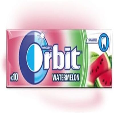 2 Full Packs of WRIGLEY'S Orbit Chewing Gum (60 Single Packs) Watermelon Helps keep Teeth Clean And Mouth Fresh