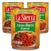 La Sierra Pinto Beans Whole 560g (Pack of 3) / Whole Pinto Beans, Mexican Frijoles Canned Beans with Chilli and Spices view 1
