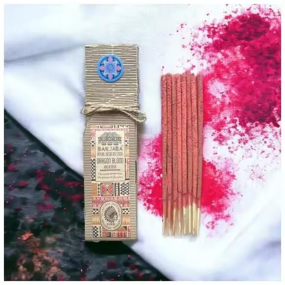 INCIENSOSHOP (Shipping Not Included) - Organic Dagon Blood Recipes Banjara Agarbatti Masala 8 Sticks in a Unit of 25g