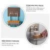 PRETYZOOM Stainless Steel Double Layer Soap Dish Rack Easy Install Non-slip Sturdy for Bathroom view 2