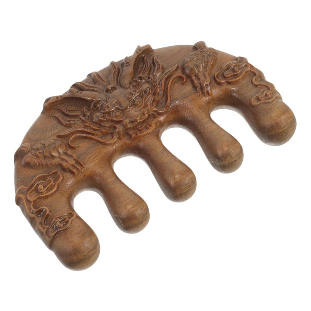 Ipetboom Green Sandalwood Comb Hair Comb for Detangling and Massage for Daily Scalp Care for Women and Men