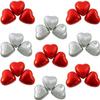 Mothers Day Sweet Gift 70 Chocolate Hearts Individually wrapped milk chocolates Red Foil Love Heart Chocolates box (Red & Silver Heart, 70) view 2
