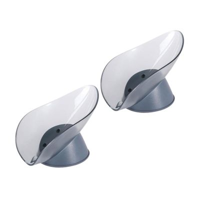Zerodeko 2pcs Punch Soap Dish Holder Drainage Rack for Bathroom Kitchen No Drilling Required Easy Install Space-saving Soap Organizer