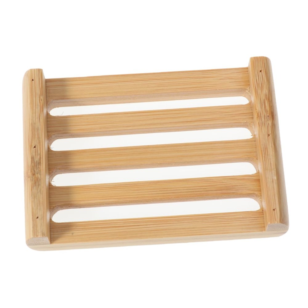 PRETYZOOM Practical Wooden Soap Holder Self-draining Soap Dish Soap Case for Bathroom Bathtub Counter