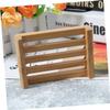 PRETYZOOM Practical Wooden Soap Holder Self-draining Soap Dish Soap Case for Bathroom Bathtub Counter view 2