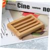 PRETYZOOM Practical Wooden Soap Holder Self-draining Soap Dish Soap Case for Bathroom Bathtub Counter view 4