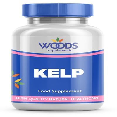 Kelp 300mg (360 Tablets) from Woods Supplements | Rich in Iodine, Vitamins and Calcium & Magnesium | Suitable for Vegetarians & Vegans