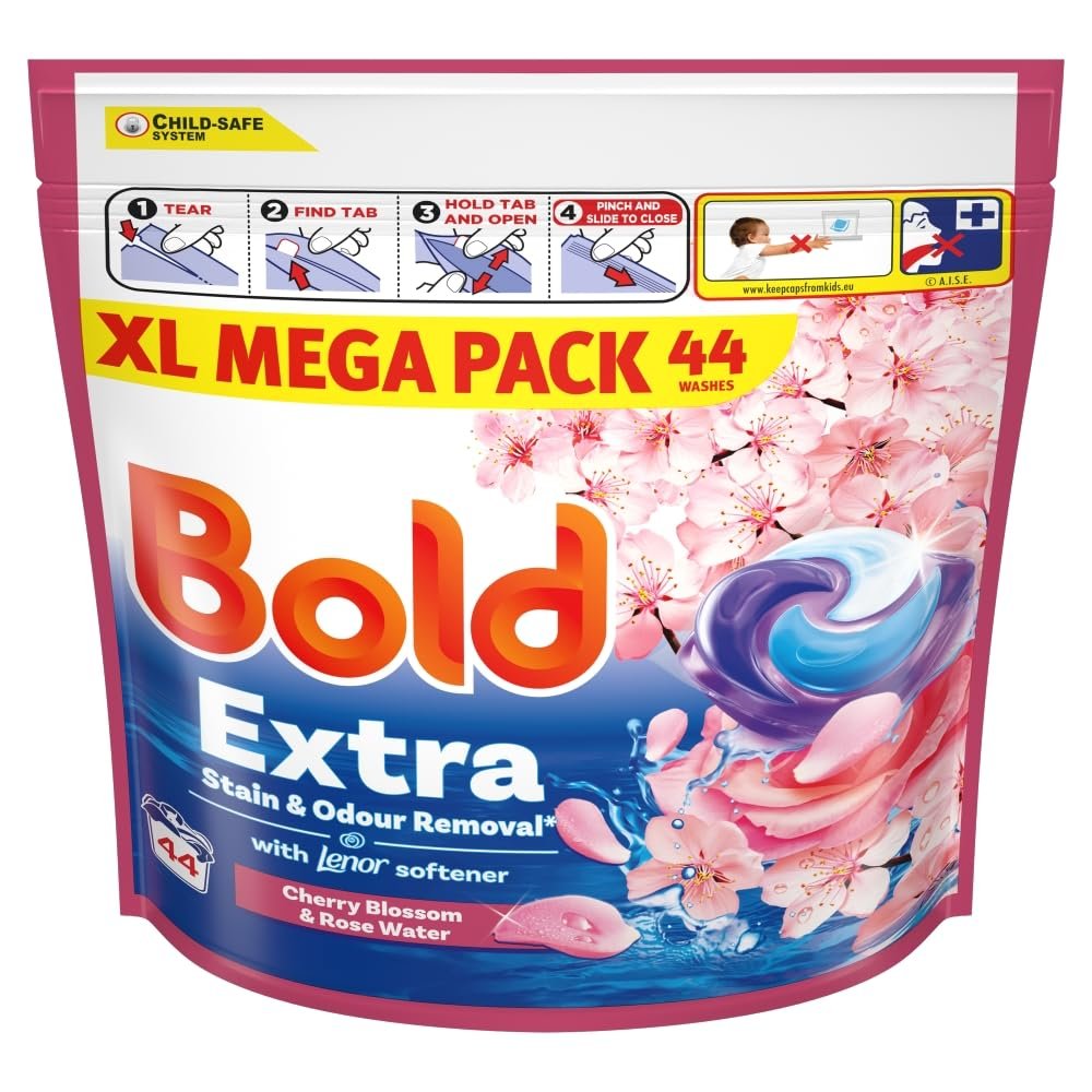 BOLD ALL-IN-1 PLATINUM PODS LIQUID CAPSULES CHERRY BLOSSOM 44 WASHES