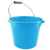 1 x Plastic Buckets Strong Plasterers Builder Buckets Water Tub Cleaning Buckets Cement Mixing Muck Pail Bucket Fermentation Brew Buckets (Sky Blue, 3 Gallon Bucket with Strong Metal Handle, Spout) view 3