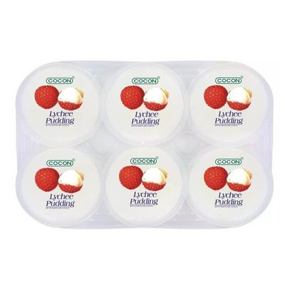 Cocon Jelly Pudding with NATA De Coco Lychee Flavour Sweet Snacks (118g*6pcs)