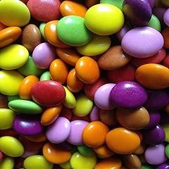 Chocolate Beans (Purple) in 1 x Retro Victorian Style Jar 970ml Plastic (Chocolate Beans (Purple)) by Prestige Discount Centre Ltd
