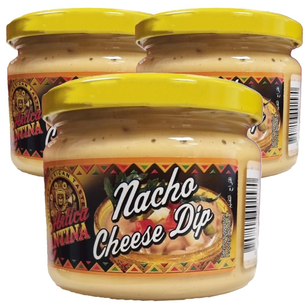 Antica Cantina Cheese Dip 300g (Pack of 3) / Nacho Cheese Dip, Creamy Cheeese Dipping Sauce For Nachos, Tacos, Burrito, Mexican Food