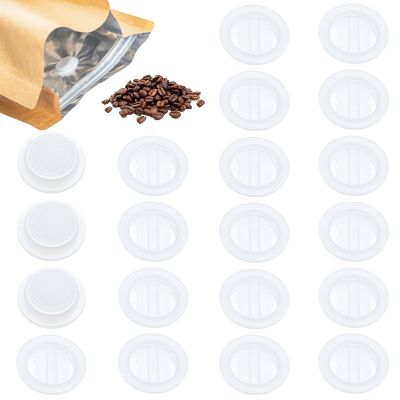 20 PCS CO2 Filter Set - Replacement CO2 Releasing Valves for Coffee Bean Container Degassing Way Breather Valve for Food Bags