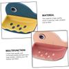 Zerodeko 4pcs Bathroom Storage Shelves Vacuum Suction Cup Hooks Wall Mounted Soap Holder Creative Soap Box view 2