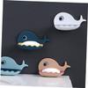 Zerodeko 4pcs Bathroom Storage Shelves Vacuum Suction Cup Hooks Wall Mounted Soap Holder Creative Soap Box view 4