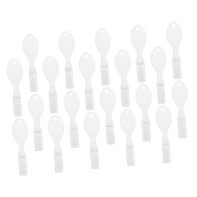 DOITOOL 20pcs Small Soft Bristle Prison Toothbrushes with Spoon Head Short Handle Anti-self- Design for Mental Health and Detention Use
